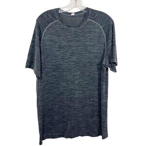 Lululemon Men's Heathered Gray Metal Vent Tech Short Sleeve Shirt - Size Large